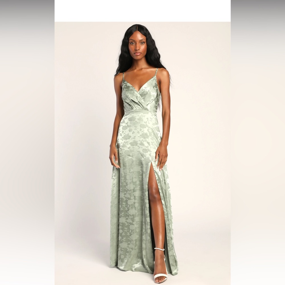 Lulu’s Sage Green Maxi Dress
